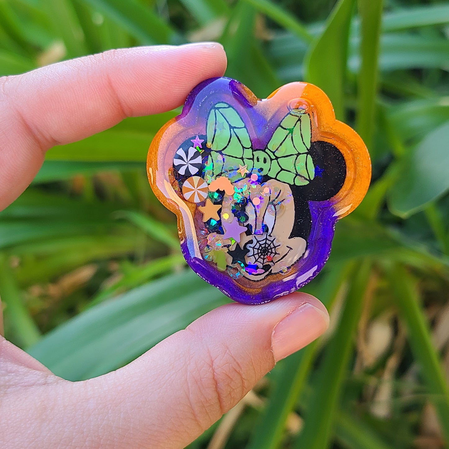Halloween Witch Mouse Charm