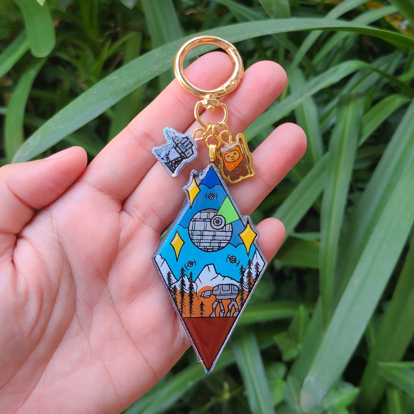 Galaxy Far Far Away Bag Charm