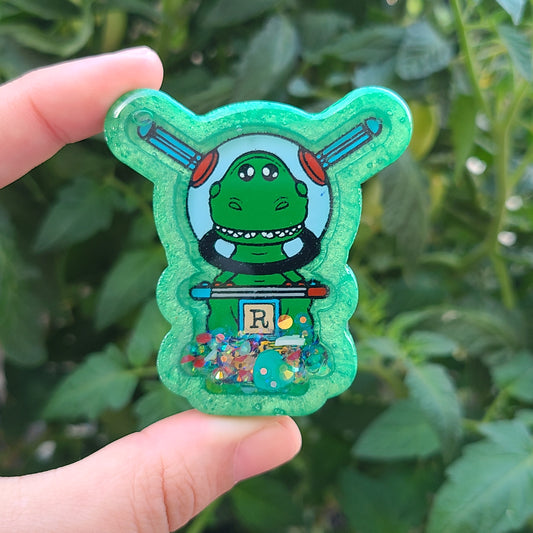 Gamer Dino Charm