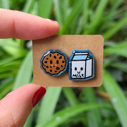 Cookies & Milk Stud Earrings